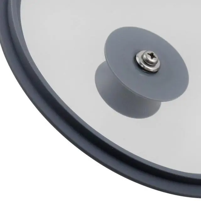 Alt view image 5 of 6 - Silicon Glass Lid Fits 7" Inner Diameter Pots Pans and Skillets, Heat Resistant Silicone Rim Tempered Glass Pot Lid Replacement Lids for Pans Cookware (Grey)