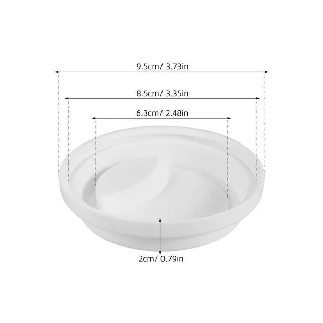 Alt view image 2 of 7 - Silicone Coffee Mug Cover Lids 3.35" Inner Mouth Size Reusable Cup Covers with Drinking Hole and Air Intake for Coffee and Water Cups 3.74X3.74X0.78In