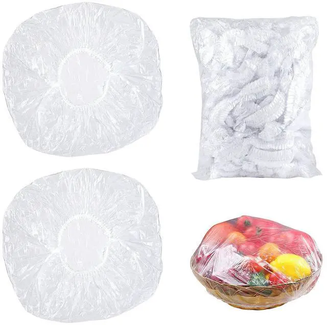 Main image of Reusable Elastic - Stretch Bowl Covers with Stretch PE Plastic Food Storage Covers Elastic Dish Plate Wrap Bowl Covers for Leftover and Meal Prep (90), (Y11M)