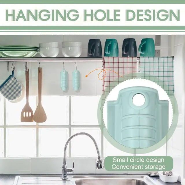 Alt view image 5 of 7 - Silicone Assist Hot Pan Handle Holder Pot Handle Covers for Cast Iron Skillets Holder Sleeve Nonslip Heat Resistant Pan Cover for Enameled Griddles Casserole Frying Cookware(Mint Green)