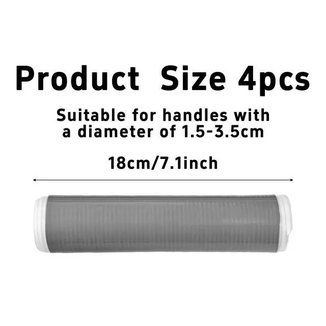 Alt view image 2 of 6 - Silicone Pan Handle Sleeve, Heat-Resistant and Non-Slip Pot Handle Cover for Cast Iron Skillet, Frying Pan, and Kitchen Utensils(M)