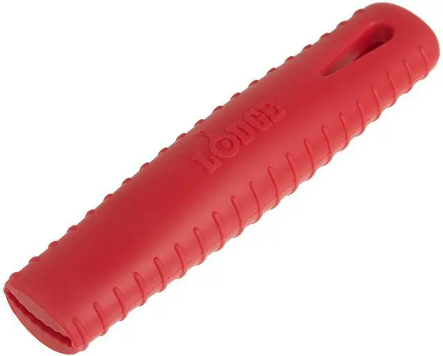Main image of Dishwasher Safe Hot Handle Holder Designed for Lodge Carbon Steel Pan Products - Reusable Heat Protection Up to 500° - Red