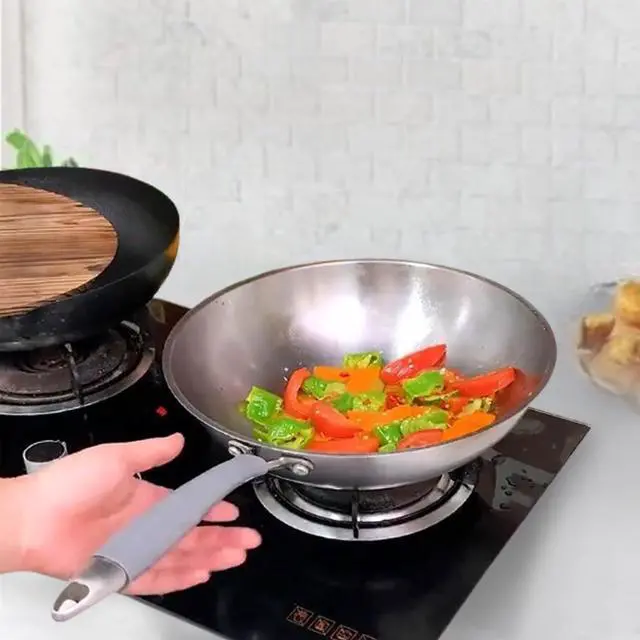 Alt view image 6 of 6 - Silicone Pot Handle Cover Heat Resistant, Cast Iron Handle Cover Retractable Silicone Pot Handle Sleeve for Cast Iron Frying Pan Handle Holder (1.6 x 7.5 Inch, L), Gray