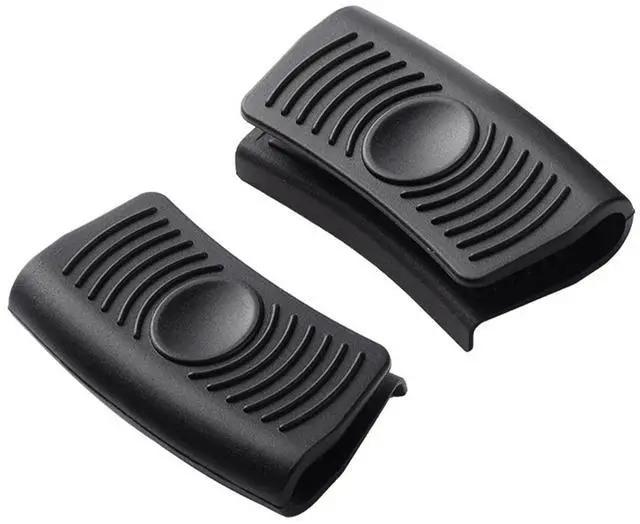 Main image of 2Pcs Silicone Assist Handle Holder Grip, Heat Resistant Cast Iron Holder Sleeve, Anti-Slip Skillet Handle Covers, Potholder Hot Handle Holder for Kitchen Pot Pan Cookware (Black)