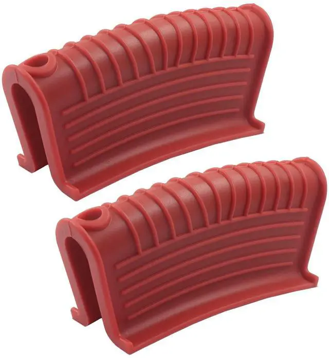 Main image of Silicone Pot Handle Holders, 2 PCS, Red