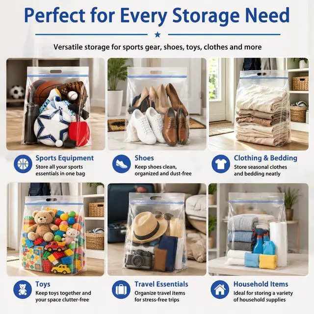Alt view image 4 of 6 - Extra Large 25 Gallon Storage Bags