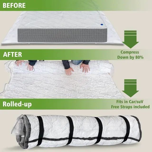 Alt view image 4 of 7 - King Size Mattress Vacuum Bag for Memory Foam Latex Mattress