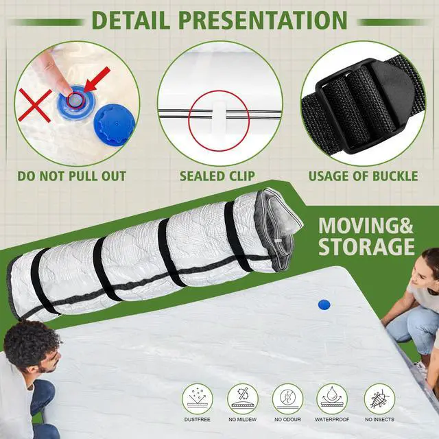 Alt view image 3 of 7 - King Size Mattress Vacuum Bag for Memory Foam Latex Mattress