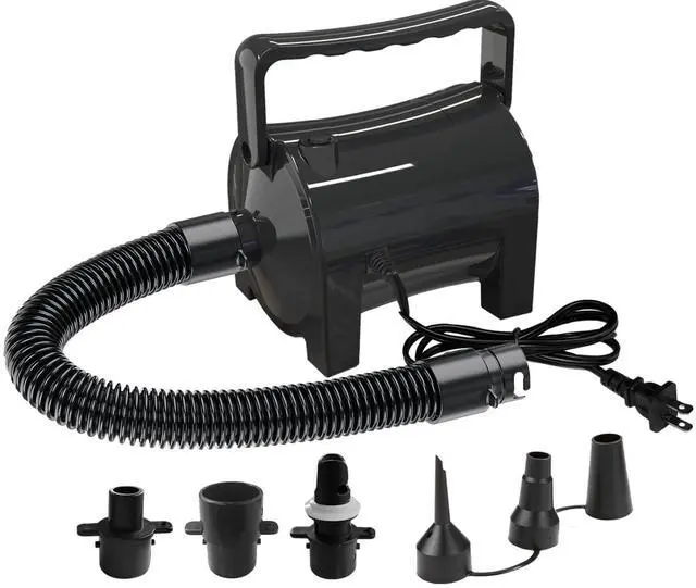 Main image of Electric Air Pump Portable 460W Quick-Fill Air Pump Air Flow 45CFM 2.1PSI with Hose 5 Nozzles 120V AC Inflator Deflator Pump for Air Mattress Air Bed Inflatable Cushion Boat Swimming Ring