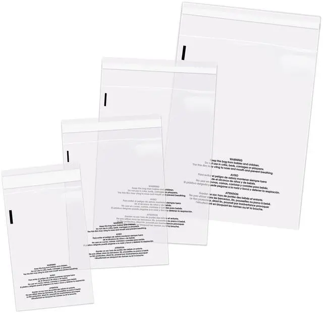 Main image of Poly Bag Bundle Combo Pack of 400-6X9, 8X10, 9X12, 11X14 Self Seal