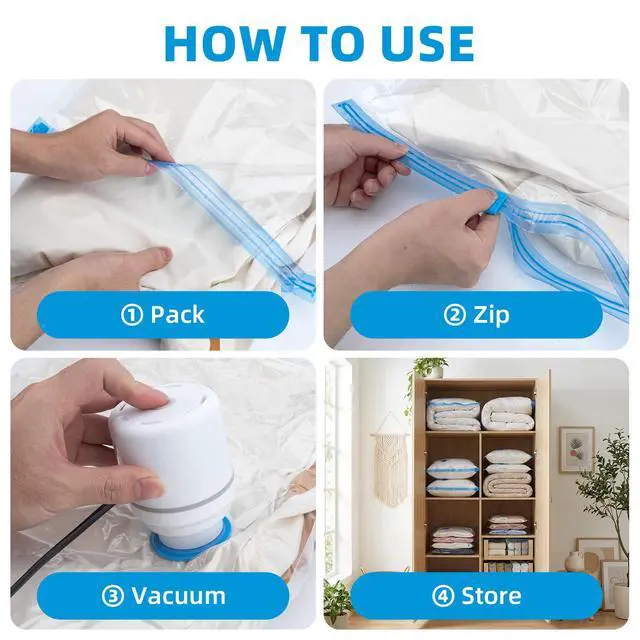 Alt view image 4 of 7 - Vacuum Storage Bags with Electric Pump, 10 Pack
