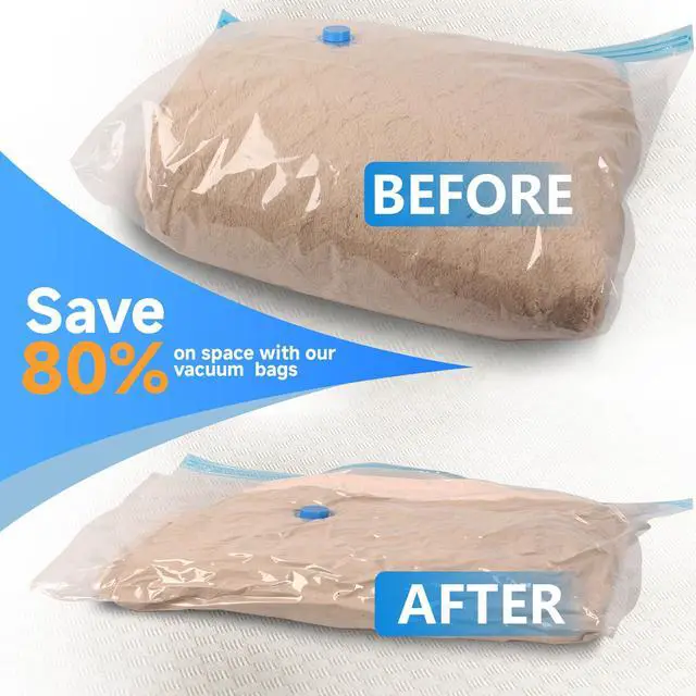 Alt view image 3 of 7 - Vacuum Storage Bags with Electric Air Pump, 30 Pack Compression Bag, Space Saving Vacuum Sealer Bags for Clothes, Blanket, Duvets, Pillows, Comforters Travel, Two Compressing Ways