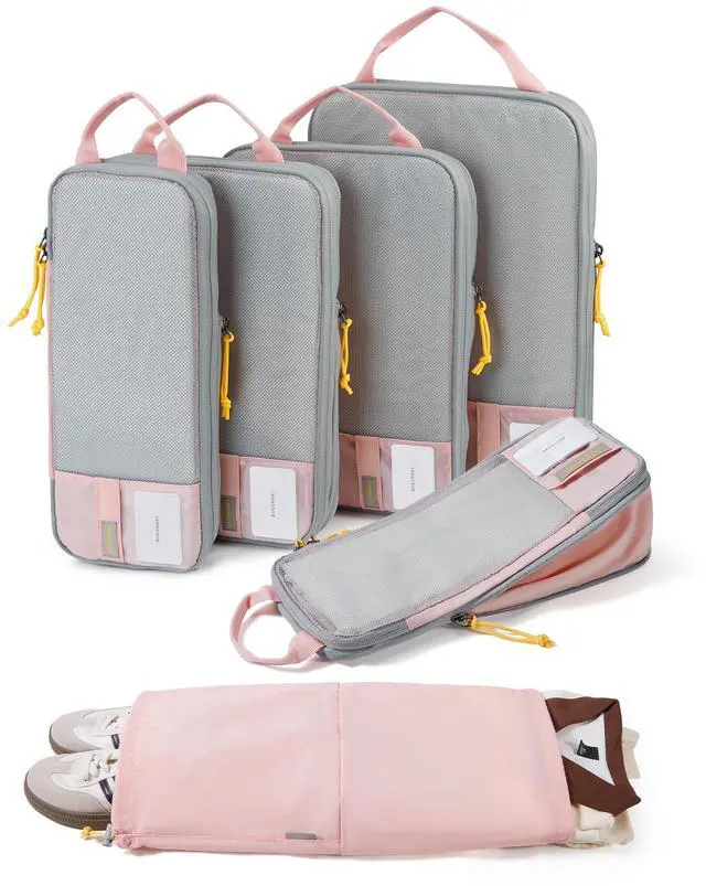 Main image of Compression Packing Cubes for Travel, Lightweight Luggage Organizer Bags, Durable Space Saver Bags Travel Essentials, 6 Set