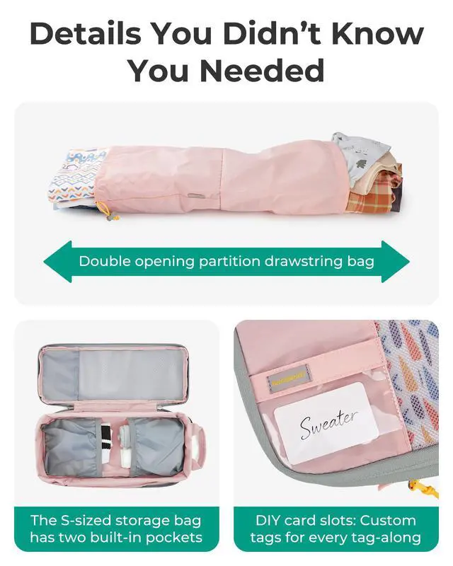 Alt view image 4 of 6 - Compression Packing Cubes for Travel, Lightweight Luggage Organizer Bags, Durable Space Saver Bags Travel Essentials, 6 Set