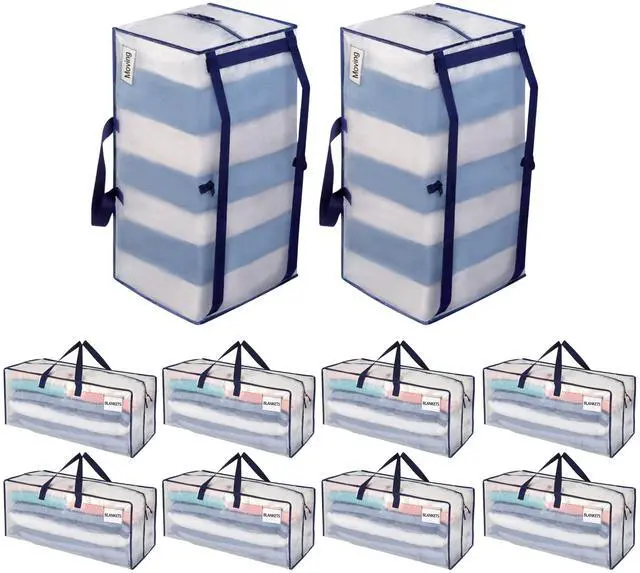 Main image of Heavy Duty Moving Bags with Backpack Straps, Zippers & Handles, Extra Large Packing Bags for College Dorm Essentials, Moving Supplies Alternative to Cardboard Moving Boxes