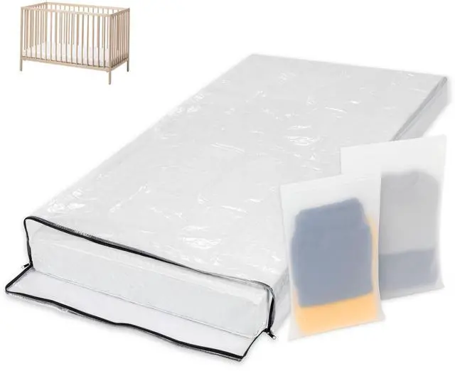 Main image of Crib Mattress Storage Bag with Zipper, 2 Accessory Bags
