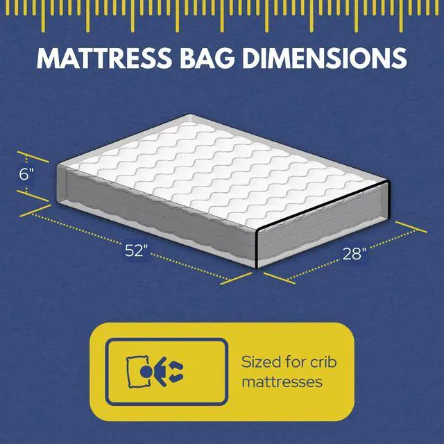 Alt view image 7 of 7 - Crib Mattress Storage Bag with Zipper, 2 Accessory Bags