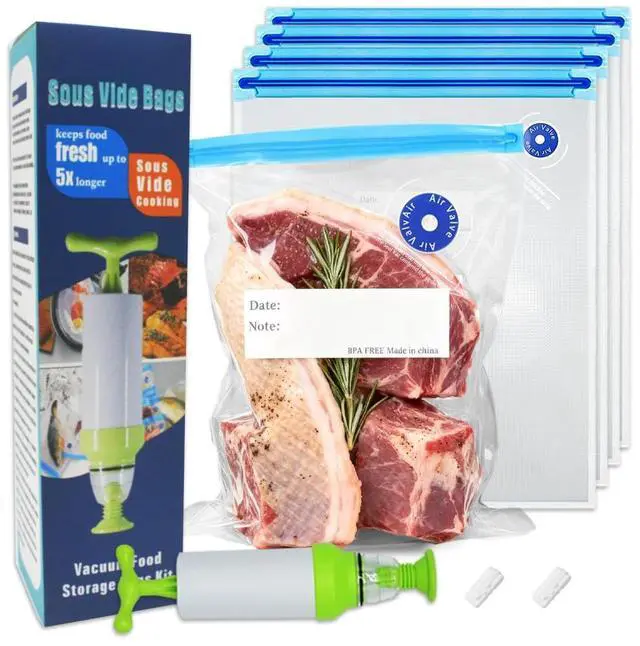 Main image of 12.6x17.72in/32x45cm Extra Large Sous Vide Bags BPA Free Reusable Vacuum Sealer Bags Keep Food Fresh