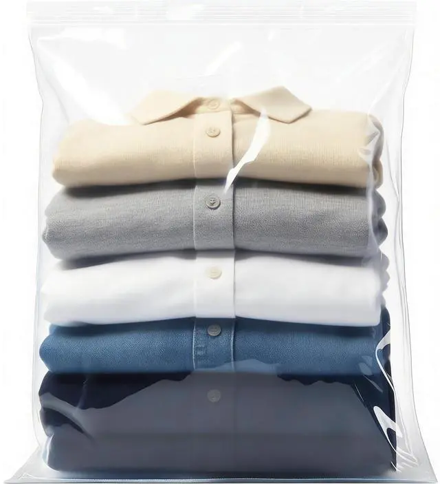 Main image of Extra Large Storage Bags - Zipper Seal, 3.1-mil Thick, Heavy Duty, 5 Gallon 18" x 24", Jumbo Plastic Bags for Clothes, Travel, Moving, Large Reusable Freezer Bags, BPA-Free (10 Count)