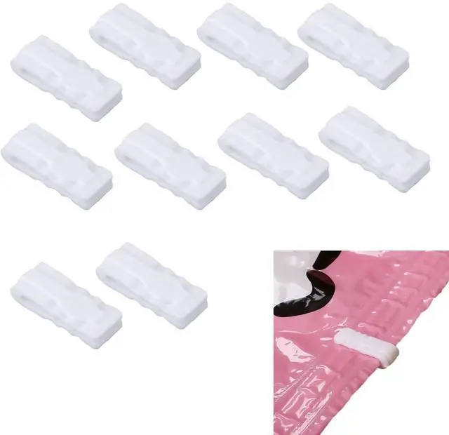 Main image of 10 Pack Vacuum Storage Bags Sealing Clip Reusable Zipper Labor Saver Sliding Grip for Bags Space Saving Clothes Bedding and Food Preservation