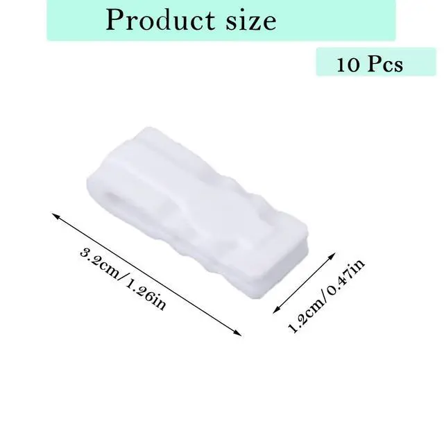 Alt view image 2 of 6 - 10 Pack Vacuum Storage Bags Sealing Clip Reusable Zipper Labor Saver Sliding Grip for Bags Space Saving Clothes Bedding and Food Preservation