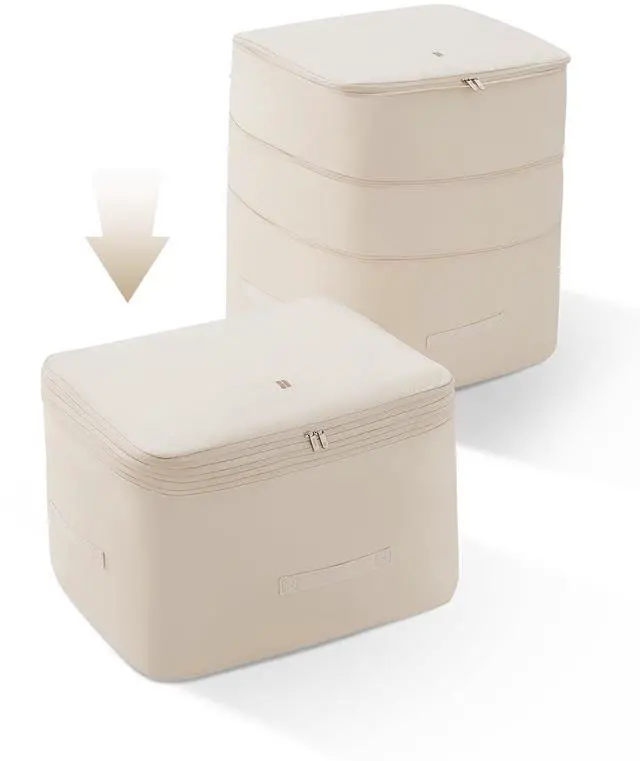 Main image of Comforter Storage Bag Blanket Storage Bags, 136L Compression Bags for Blanket Comforter, Ultra Space Saving Self Compression Organizer