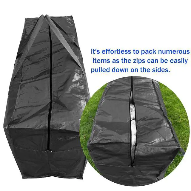 Alt view image 5 of 7 - 66 Gallon Extra Large Storage Bags, Huge Moving Bags Heavy Duty with Zipper and Stronger Handles, Big Foldable Duffle Bag for Travel - Storage Totes Moving Boxes for College, Christmas Tree, Bedding