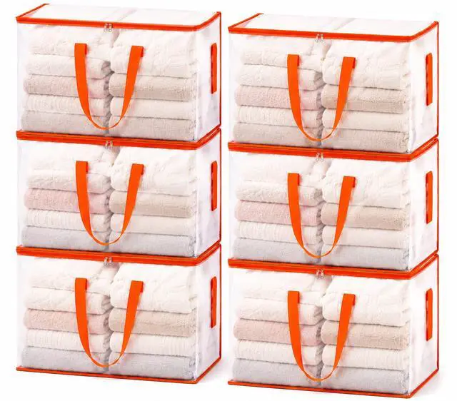 Main image of Clear Moving Bags Heavy Duty Extra Large, Storage Totes with Reinforced Handles & Label Pocket, Transparent Packing Containers for College Dorm, Clothes, Bedding, Home Organization