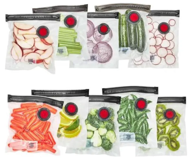 Main image of Fresh & Save 10-pc Vacuum Sealer Bags, Sous Vide Bags, Meal Prep - Small