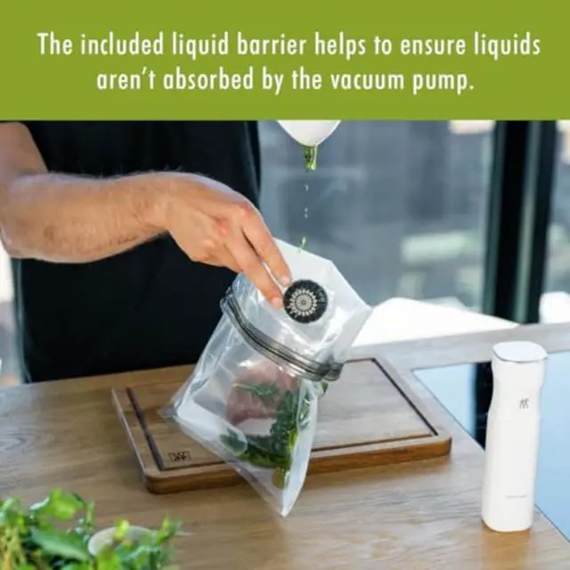 Alt view image 6 of 7 - Fresh & Save 10-pc Vacuum Sealer Bags, Sous Vide Bags, Meal Prep - Small