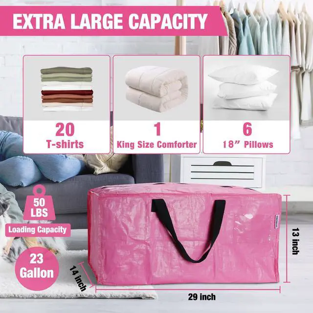 Alt view image 3 of 7 - Extra Large Moving Bags with Backpack Straps & Handles