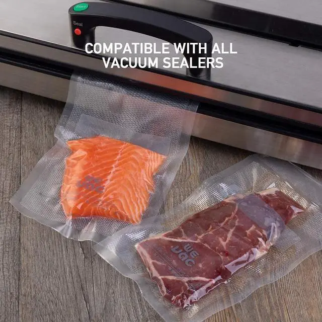 Alt view image 4 of 5 - 8 x 12 200 Count Food Vacuum Sealer Bags Keeper, PreCut Quart, Ideal for Food Saver, BPA Free, Commercial Grade, Great for storage, meal prep and Sous Vide