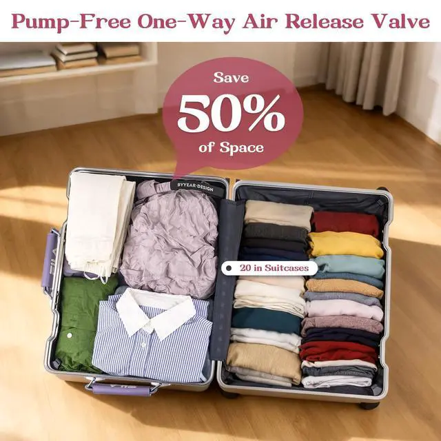Alt view image 4 of 7 - Travel Laundry Bag, Waterproof Compression Bags for Dirty Clothes