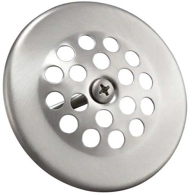 Main image of Tarnish Free Bath Drain Strainer Dome Cover, Brushed Nickel