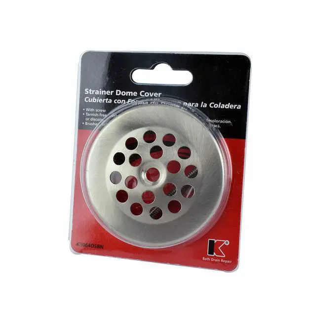 Alt view image 4 of 5 - Tarnish Free Bath Drain Strainer Dome Cover, Brushed Nickel