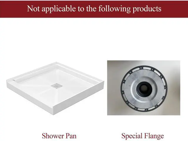 Alt view image 7 of 7 - Inch Square Shower Drain Black Floor Drain with Flange Reversible 2-in-1 Cover Tile Insert Grate Removable SUS304 Stainless Steel CUPC Certified Matte Black