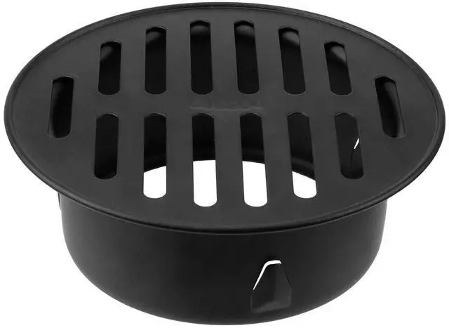 Main image of Black Floor Drain Cover,4 Inch Stainless Steel Floor Drain