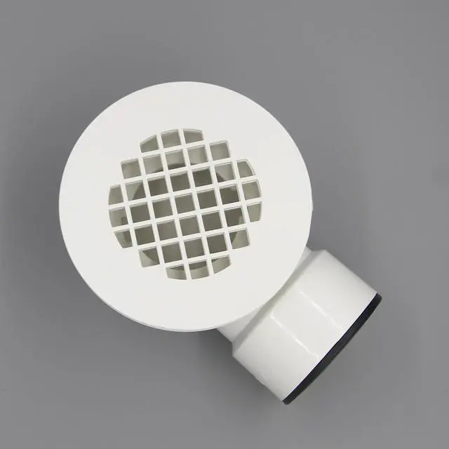 Alt view image 7 of 7 - 2" Low Profile Shower Drain with 2" x 1-1/2" Reducer Pipe Fitting and Perforated Strainer- PVC Side Outlet Drain Assembly for Replacement Shower Base and Drain