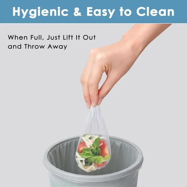 Alt view image 7 of 7 - Disposable Sink Strainer Bags,Applicable to Drain Nets for Kitchen Sink&Bathroom DrainPrevents Clogging by Trapping Debris, Hair, and Particles.