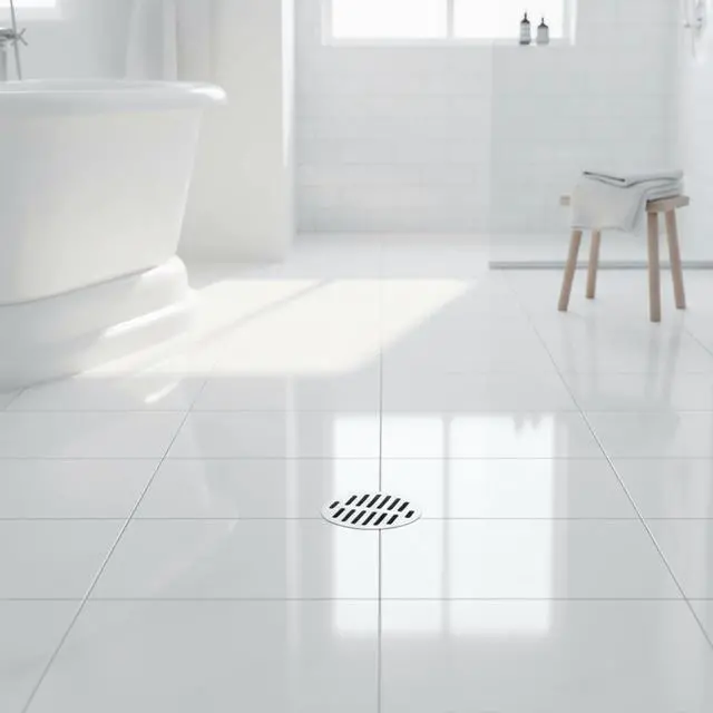 Alt view image 5 of 7 - Inch Round Floor Drain Cover, Silver Stainless Steel Strainer Shower Drain Cover Shower Strainer Trim Replacement Sink Floor Drain for Furniture Repair Bathroom Kitchen