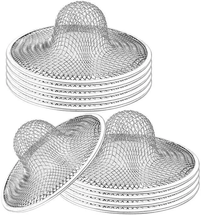 Main image of 10pcs Mesh Sink Strainer, 2.75" Top/1" Stainless Steel Slop Basket Filter Trap, Metal Kitchen Drain Strainer, Hair Basket Drain - Fits Most Kitchen Sinks, Bathroom Sinks,Shower Drains,Floor Drain