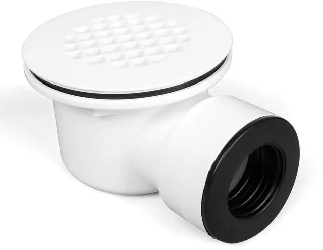 Main image of 1-1/2"Side Outlet Shower Drain with Perforated Strainer Low Profile