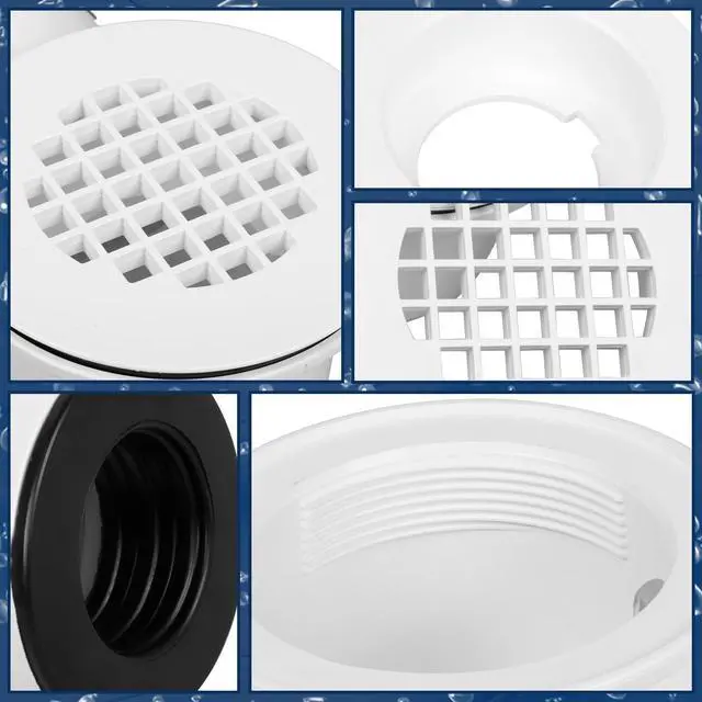 Alt view image 7 of 7 - 1-1/2"Side Outlet Shower Drain with Perforated Strainer Low Profile