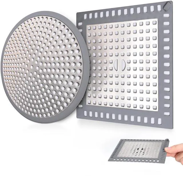 Main image of Shower Drain Hair Catcher,2pcs,Hair Catcher for Bathroom Drain,Sink,Bathtub