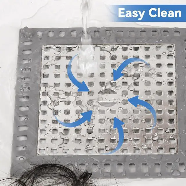 Alt view image 5 of 7 - Shower Drain Hair Catcher,2pcs,Hair Catcher for Bathroom Drain,Sink,Bathtub
