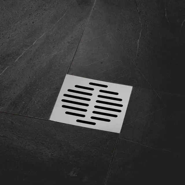 Alt view image 5 of 5 - 2pcs Drain Cover Grates 6" x 6" Stainless Steel Square Drainage Grate Cover