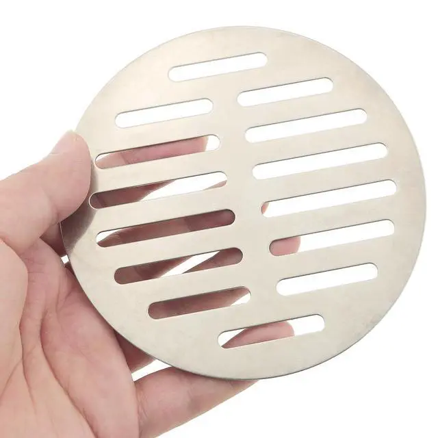 Alt view image 5 of 5 - Stainless Steel Round Floor Drain Cover 5 Inch Thickened 125MM Universal Balcony Drainage Net Odor Proof Floor Drain for Small Lawns Bathroom Cover Plates Kitchen Floor Drains Fast Drainage