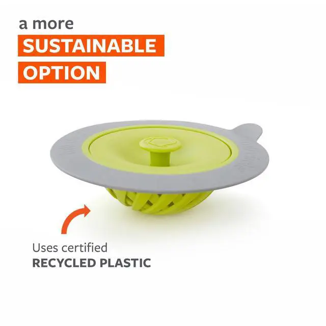 Alt view image 3 of 5 - Sinksational Sink Strainer - Stainless Steel Mesh, Prevents Clogs, Kitchen Sink, Eco-Friendly, Durable - Green