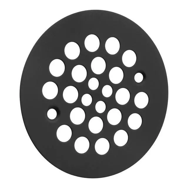 Alt view image 6 of 6 - 4-1/4 Shower Strainer Drain Trim Set, Screw-in Shower Strainer Drain Cover, Plastic-Oddities Style Replacement Strainer Grid,Machine & Self-Tapping Screws Included (MATT Black)