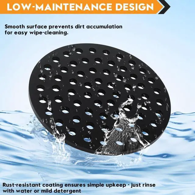 Alt view image 3 of 4 - 6.5 Inch Cast Iron Drain Cover, Basement Floor Drain Cover, 1 Pack